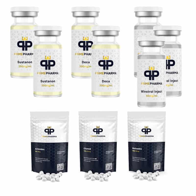 Lean massepakke INJECTER 8 uger Sustanon Deca Winstrol Prime pharma 1