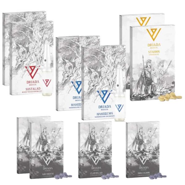 Mager massepakke ORAL INJEKTION 8 uger Sustanon Deca Winstrol Driada Medical 2