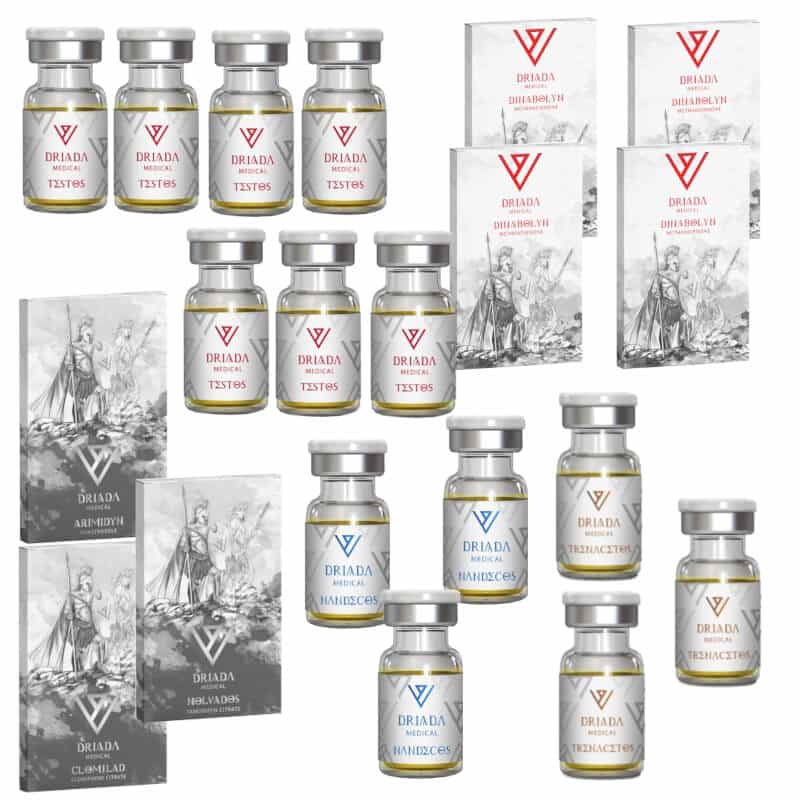 Ekstrem masseforøgelsespakke TEST E DECA TREN A DIANABOL 16 ugers DRIADA