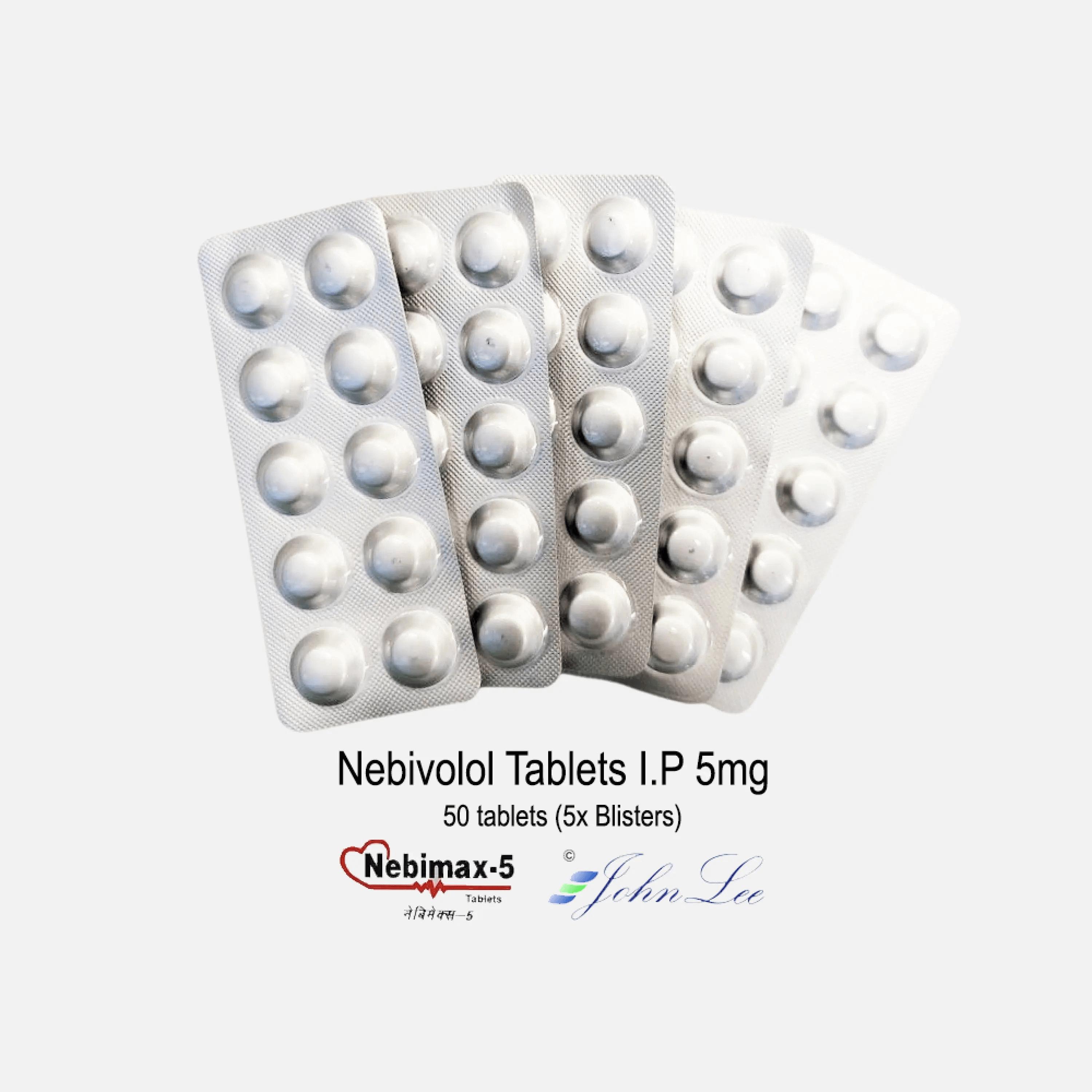 Nebivolol 5 mg Nebimax 5 50 tabletter 5 blisterpakninger Driada Medical