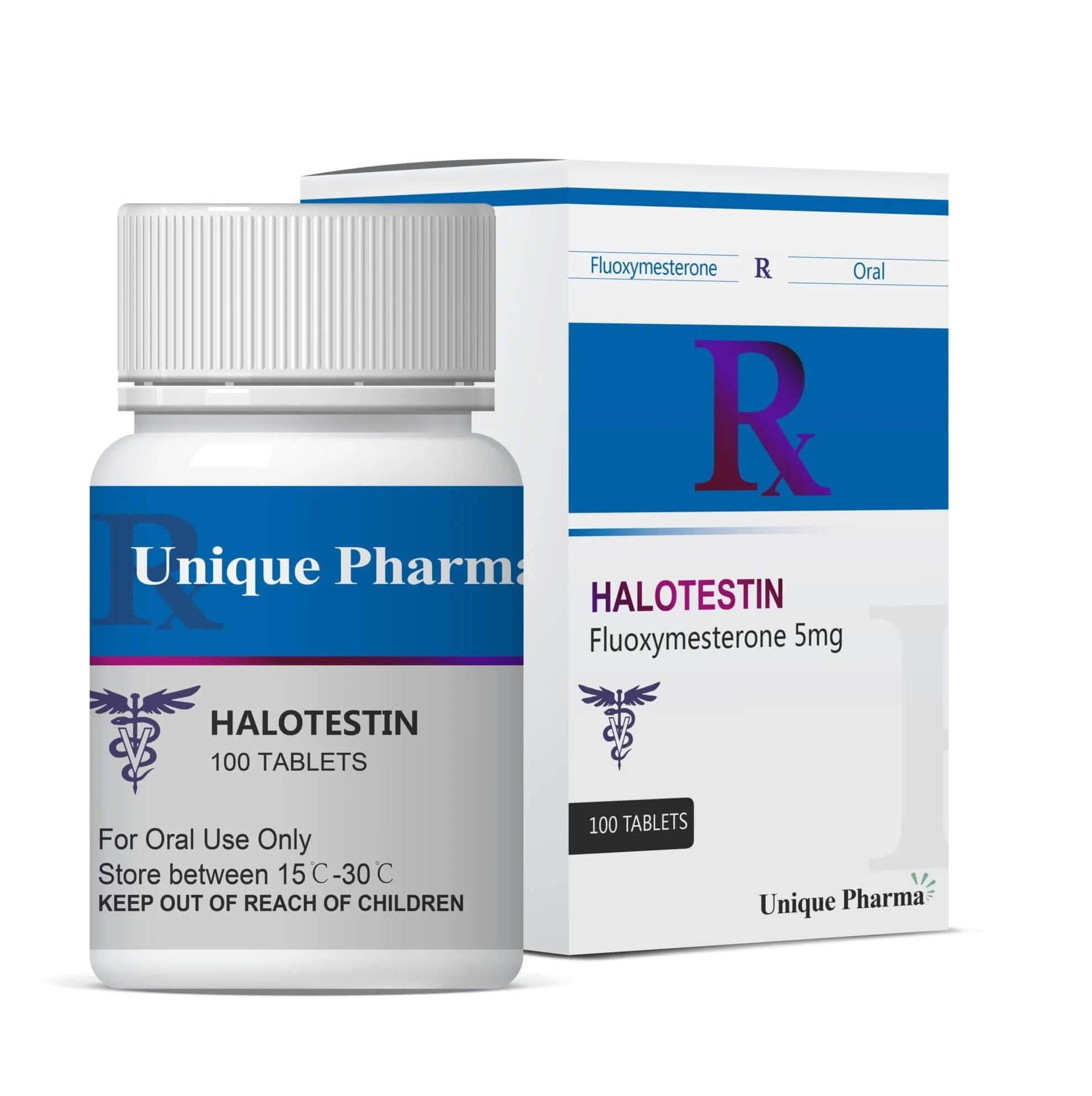 Halotestin 5 - Fluoxymesteron (5 mg/tab 100 tabletter) - UNIQUE-PHARMA