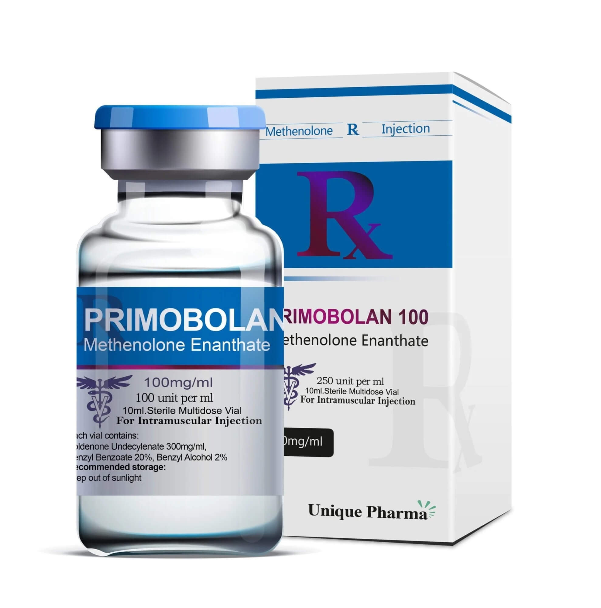 Primo 100 - Methenolon enantat (100 mg/ml 10 ml) - UNIQUE-PHARMA