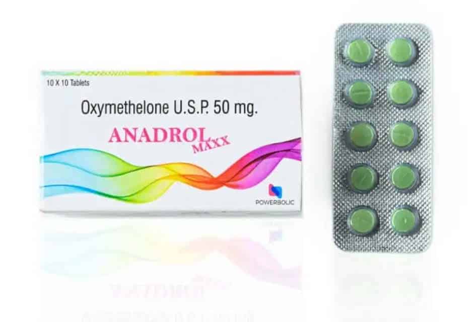 ANADROL MAXX - Oxymetheolon USP 50 mg 100 tabletter - POWERBOLIC