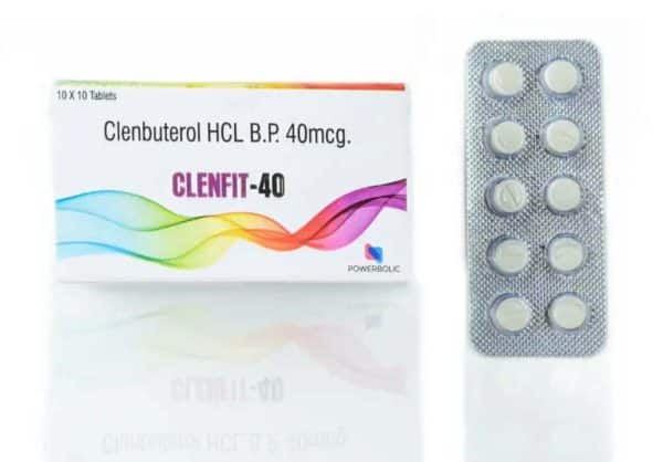 CLENFIT 40 MG - Clenbuterol HCl 40mcg 100 tabletter - POWERBOLIC