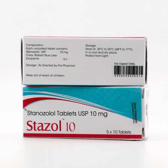 STAZOLE TAB - Stanozolol 10 mg (50 tabletter) - Shree Venkatesh